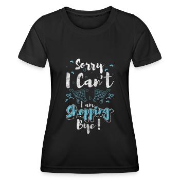 Shopping Purchase Gift Pouch - Women's Functional T-Shirt - black - Front - AI Model Female 172 light (172cm)