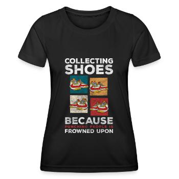 Schuhe Frauen Stiefel - Frauen Funktions-T-Shirt - Schwarz - Vorne - AI Model Female 172 light (172cm)