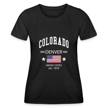 Colorado - Frauen Funktions-T-Shirt - Schwarz - Vorne - AI Model Female 172 light (172cm)