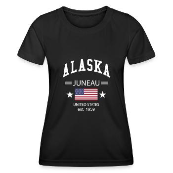 Alaska - T-shirt sport Femme - noir - Devant - AI Model Female 172 light (172cm)