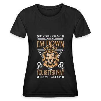 Signe du zodiaque Signe du zodiaque Ascendant - T-shirt sport Femme - noir - Devant - AI Model Female 172 light (172cm)