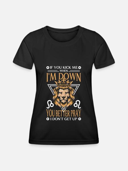 Sternzeichen Tierkreiszeichen Aszendent - Funktionsshirt til damer - sort