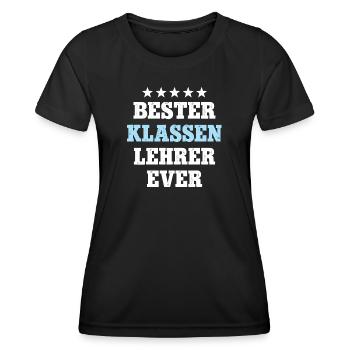 Bester Klassenlehrer Abschied Klassen Lehrer - Frauen Funktions-T-Shirt - Schwarz - Vorne - AI Model Female 172 light (172cm)
