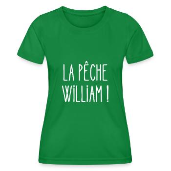 la pêche william - T-shirt sport Femme - vert - Devant - AI Model Female 172 dark (172cm)