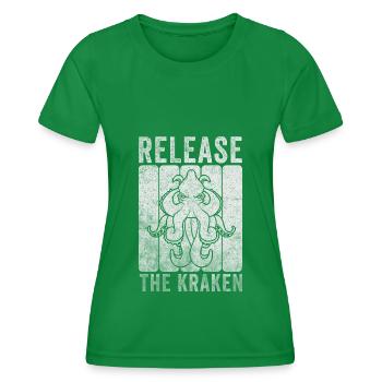 Cthulhu - Frauen Funktions-T-Shirt - Kelly Green - Vorne - AI Model Female 172 dark (172cm)