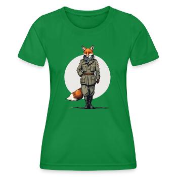 Fox - Frauen Funktions-T-Shirt - Kelly Green - Vorne - AI Model Female 172 dark (172cm)
