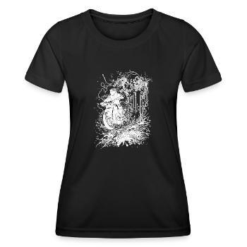 Offroad Splash Style Rennsport Geländefahrt - Frauen Funktions-T-Shirt - Schwarz - Vorne - AI Model Female 172 light (172cm)