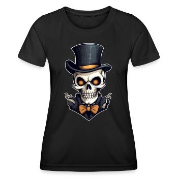 Design d’Halloween effrayant pour la prochaine fête - T-shirt sport Femme - noir - Devant - AI Model Female 172 light (172cm)