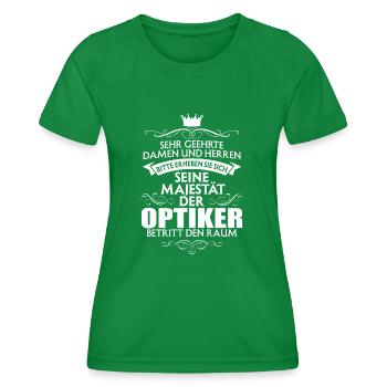 OPTIKER - Majestät - Frauen Funktions-T-Shirt - Kelly Green - Vorne - AI Model Female 172 dark (172cm)