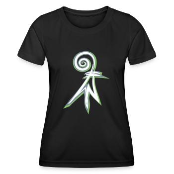 baslerstab Basel - Frauen Funktions-T-Shirt - Schwarz - Vorne - AI Model Female 172 light (172cm)