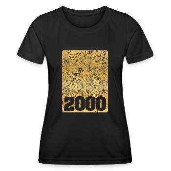2000 - Women's Functional T-Shirt - black - Front - AI Model Female 172 light (172cm)