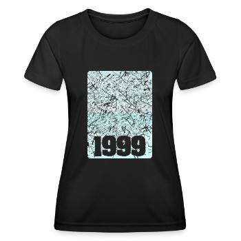 Zahl 1999 - Frauen Funktions-T-Shirt - Schwarz - Vorne - AI Model Female 172 light (172cm)