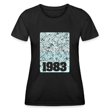 1983 - Women's Functional T-Shirt - black - Front - AI Model Female 172 light (172cm)