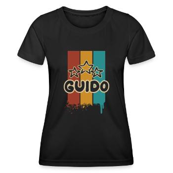 Guido als Guido - Frauen Funktions-T-Shirt - Schwarz - Vorne - AI Model Female 172 light (172cm)