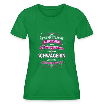 Prinzessin und Schwägerin - Frauen Funktions-T-Shirt - Kelly Green - Vorne - AI Model Female 172 dark (172cm)