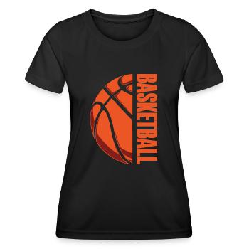 Basketball Basketballer - Frauen Funktions-T-Shirt - Schwarz - Vorne - AI Model Female 172 light (172cm)