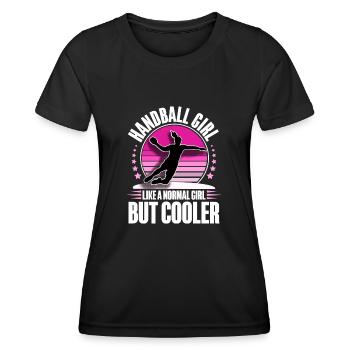 Handballeur handballeur - T-shirt sport Femme - noir - Devant - AI Model Female 172 light (172cm)
