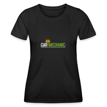 Automechaniker - Frauen Funktions-T-Shirt - Schwarz - Vorne - AI Model Female 172 light (172cm)