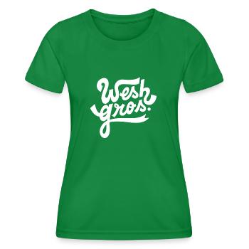Wesh gros - T-shirt sport Femme - vert - Devant - AI Model Female 172 dark (172cm)