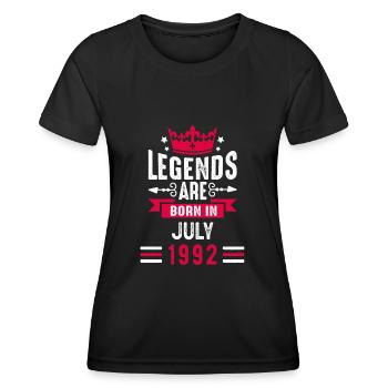 Juli 1992 - 30. Geburtstag Geschenk. Awesome. - Frauen Funktions-T-Shirt - Schwarz - Vorne - AI Model Female 172 light (172cm)