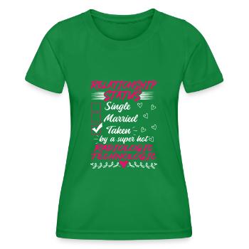 Funny His and Her Radiologic Technologic - Women's Functional T-Shirt - kelly green - Front - AI Model Female 172 dark (172cm)