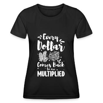 Rich Finance Dollar Health - Women's Functional T-Shirt - black - Front - AI Model Female 172 light (172cm)