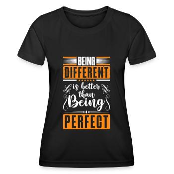 Unique rainbow individual different - Women's Functional T-Shirt - black - Front - AI Model Female 172 light (172cm)