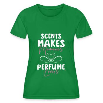 Parfum Parfümerie Parfümflasche - Frauen Funktions-T-Shirt - Kelly Green - Vorne - AI Model Female 172 dark (172cm)