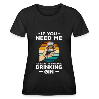 Boissons alcoolisées Martini Schnaps - T-shirt sport Femme - noir - Devant - AI Model Female 172 light (172cm)