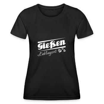 Gießen - Lieblingsort mit Stadtnamen - Frauen Funktions-T-Shirt - Schwarz - Vorne - AI Model Female 172 light (172cm)