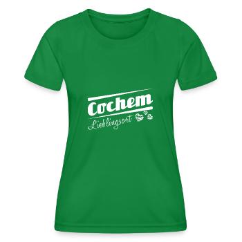 Cochem - Lieblingsort mit Stadtnamen - Frauen Funktions-T-Shirt - Kelly Green - Vorne - AI Model Female 172 dark (172cm)