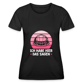 Bauleitung Ich habe das Sagen Bauleiterin - Frauen Funktions-T-Shirt - Schwarz - Vorne - AI Model Female 172 light (172cm)