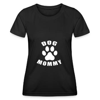 Dog Mommy - Frauen Funktions-T-Shirt - Schwarz - Vorne - AI Model Female 172 light (172cm)