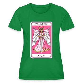 Walküre Mama Wikingerkarte - Frauen Funktions-T-Shirt - Kelly Green - Vorne - AI Model Female 172 dark (172cm)