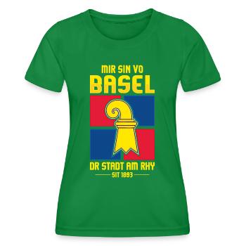 BÂLE - T-shirt sport Femme - vert - Devant - AI Model Female 172 dark (172cm)
