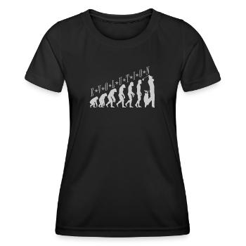 Golf Evolution Golf hobby sport i love golf - Women's Functional T-Shirt - black - Front - AI Model Female 172 light (172cm)