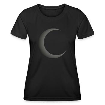 Moon Crescent Symbol Crescent Night Sky Crescent Moon - Women's Functional T-Shirt - black - Front - AI Model Female 172 light (172cm)