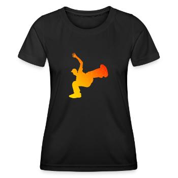 Hiphop Hip Hop Breakdance Homme Bgirl Bboy - T-shirt sport Femme - noir - Devant - AI Model Female 172 light (172cm)