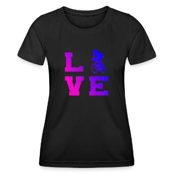 Vélo de route pour femmes Vélo de course Cyclisme sur route pour hommes - T-shirt sport Femme - noir - Devant - AI Model Female 172 light (172cm)