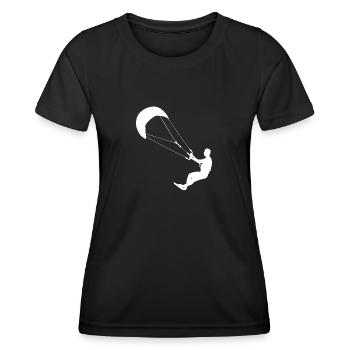 Kitesurf Kitesurf Kitesurf KitesurfEr Homme - T-shirt sport Femme - noir - Devant - AI Model Female 172 light (172cm)