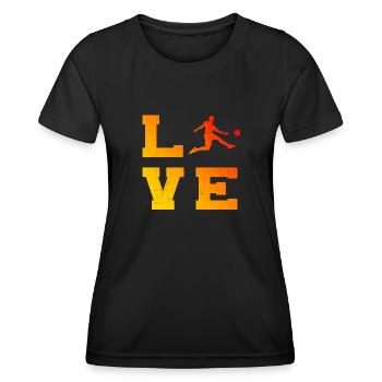 Men's Football Players Football Football Games - Women's Functional T-Shirt - black - Front - AI Model Female 172 light (172cm)