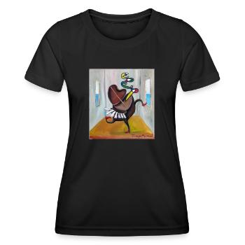 Piano dance - Women's Functional T-Shirt - black - Front - AI Model Female 172 light (172cm)