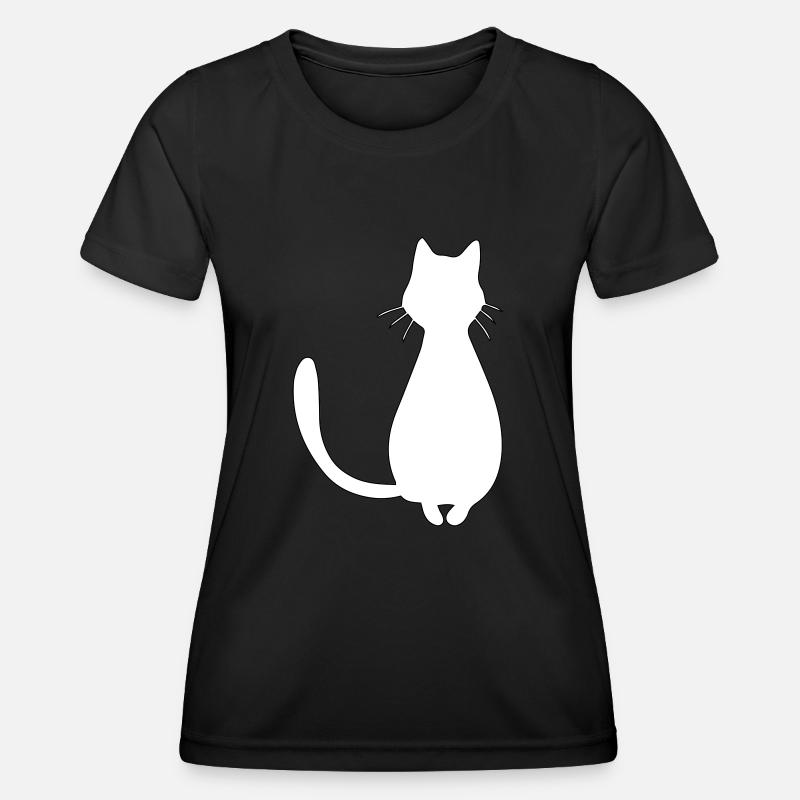 cat - Women's Functional T-Shirt - black
