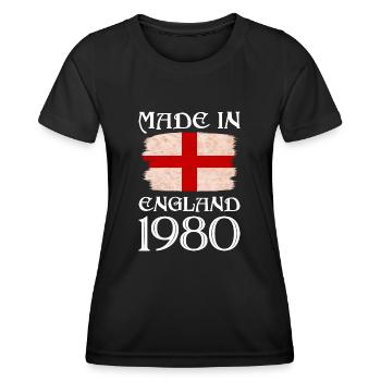 Made in England 1980 - St George's Day - English - Women's Functional T-Shirt - black - Front - AI Model Female 172 light (172cm)