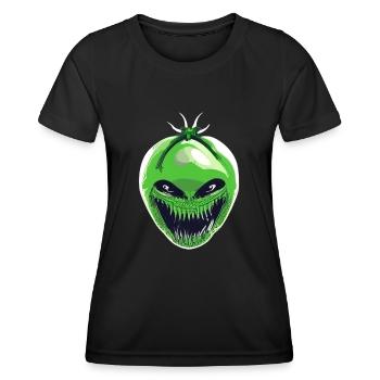Green Xenomorph Tomato - Women's Functional T-Shirt - black - Front - AI Model Female 172 light (172cm)