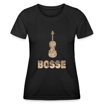 Bosse en tant qu’alto - T-shirt sport Femme - noir - Devant - AI Model Female 172 light (172cm)