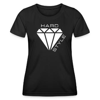 Hardstyle - T-shirt sport Femme - noir - Devant - AI Model Female 172 light (172cm)