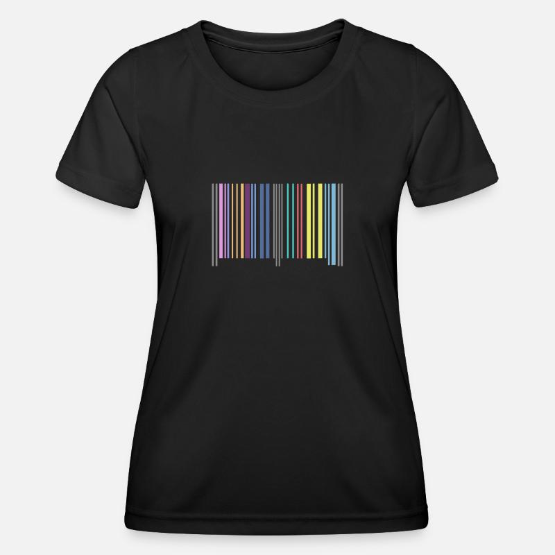 barcode - Women's Functional T-Shirt - black