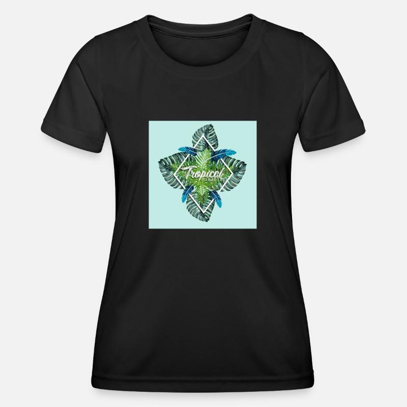 Summer - tropical summer paradise - Women's Functional T-Shirt - black