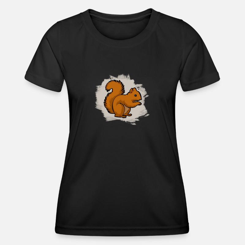 squirrel - Women's Functional T-Shirt - black